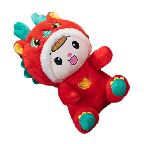 Milisten Kuscheliger Drachen Plüschspielzeug für Kinderzimmer Smiling Dragon Doll als Dekoration für Sofa Schreibtisch und Mehr Perfektes für Jahr des Drachen von Milisten