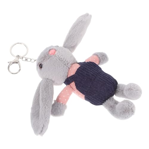 Milisten Plüsch Kaninchen Schlüsselanhänger Mit Süßem Overall Für Taschen Und Rucksäcke Niedliches Accessoire Für Geschenkidee Für Mädchen Und Jungen Graue Farbe Milisten Plüsch Kaninchen Schlüsselanhänger Mit Süßem Overall Für Taschen Und Rucksäcke Niedliches Accessoire Für Geschenkidee Für Mädchen Und Jungen Graue Farbe von Milisten