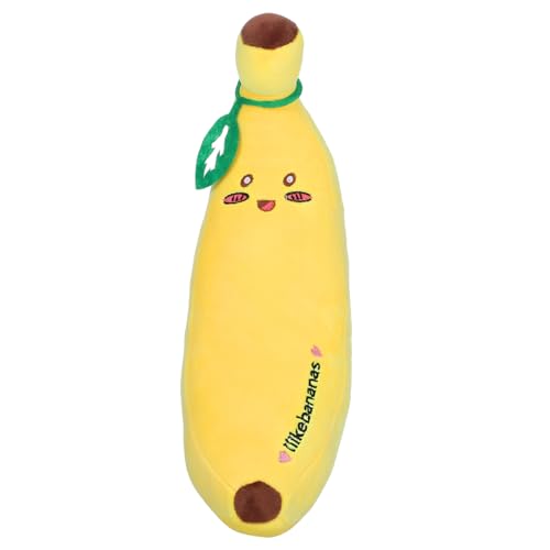Milisten Kuscheltier Bananen Kissen Weiches Plüsch Kissen für Sofa und Bett Dekoratives Zierkissen Lustiges und Einzigartiges Design Leicht zu Reinigen Langlebig von Milisten