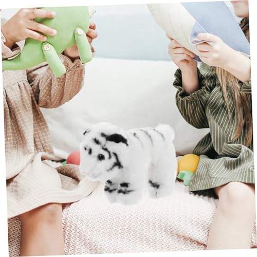 Milisten Kuscheltier Tiger Plüschfigur Gefüllt Kleines Stofftier Kawaii Dekoration Niedliches Kuscheltier von Milisten