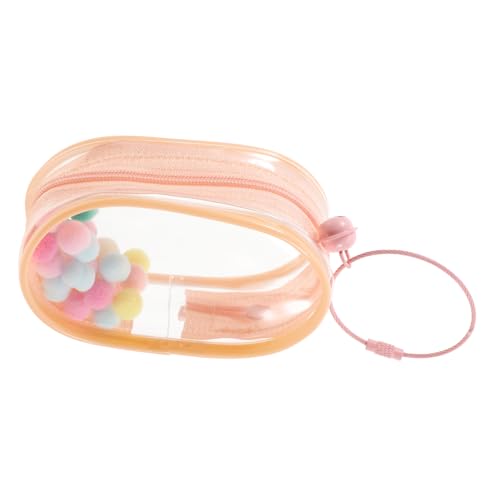 Milisten -Lauftasche Mini-Figurentaschen Mini-Schlüsselanhängertasche Puppe Ausstellungstasche Schlüsselbeutel Transparente Puppen-Präsentationstasche Mini -Tasche Puppenträger PVC Rosa von Milisten