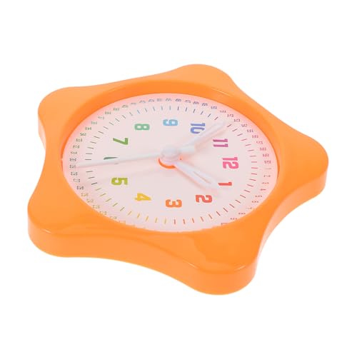 Milisten Lernglocke Für Kleine Zum Lernen Der Uhr Unterricht Im Klassenzimmer Frühes Lernspielzeug Anzeigeuhr Modell Requisite Tischuhr Schuluhr Anzeigemodell Kunststoff Orange von Milisten