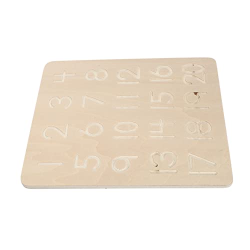 Milisten Lernspielzeug Holzplatte mit Konkaven und Konvexen Rillen Montessori Schreibbrett für Zahlen und Buchstabenübungen Fördert Konzentration und Zahlenverständnis Milisten Lernspielzeug Holzplatte mit Konkaven und Konvexen Rillen Montessori Schreibbrett für Zahlen und Buchstabenübungen Fördert Konzentration und Zahlenverständnis von Milisten