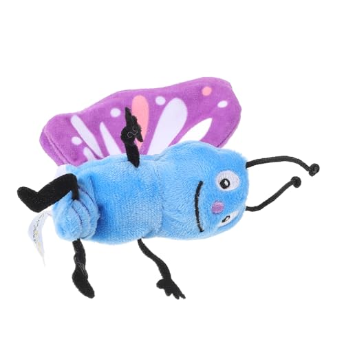 Milisten Lernspielzeug Schmetterlings Handpuppe für Weiches Plüschspielzeug für Geschichtenerzählen und Klassenaktivitäten Frühpädagogisches Handspielzeug für Mädchen von Milisten