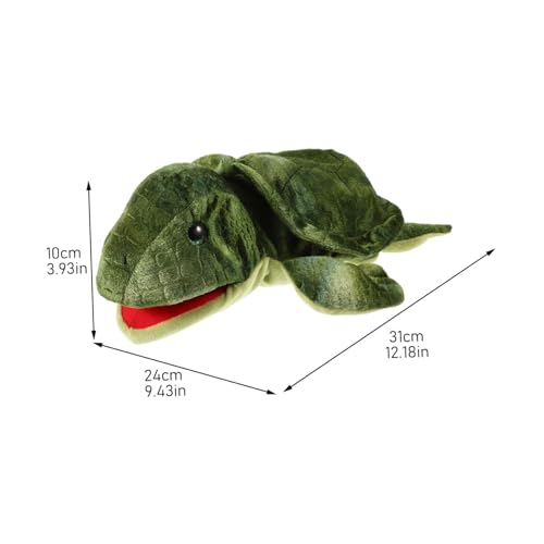 Milisten Lifelike Schildkröte Handpuppe Plüsch Puppentheater Kreatives Geschichtenerzählen Geschenk für Vorschule und Eltern Junge Mädchen interaktion von Milisten
