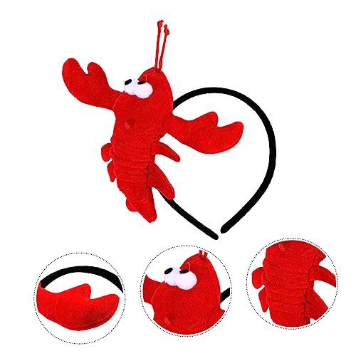 Milisten Lustiger Haarschmuck für Niedlicher Hummer Stirnband mit Deko für Kostümpartys und Cosplay Leicht und Rutschfest Accessoire für Kleine Meeresliebhaber von Milisten