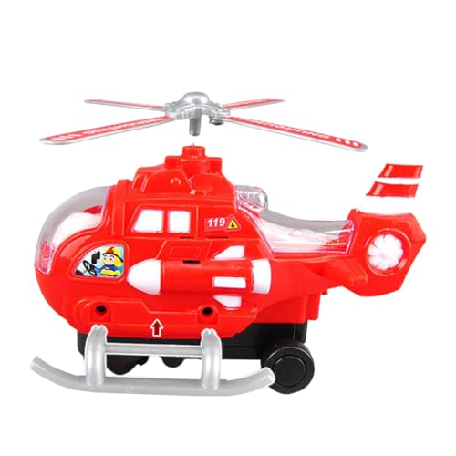 Milisten Lustiger Hubschrauber Für Kleinkinder Elektrischer Hubschrauber Mit LED Lichtern Und Musik Fördert Und Hand Augen Koordination Für Jungen von Milisten