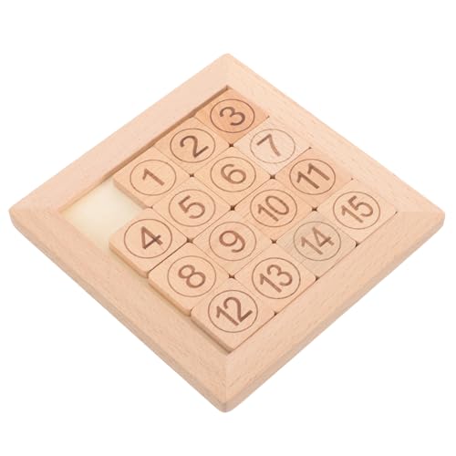 Milisten Lustiges Schiebe Zahlenpuzzle für Pädagogisches Zahlenerkennungsspielzeug Hand Auge Koordination und Feinmotorik Holzspielzeug für Kreative von Milisten