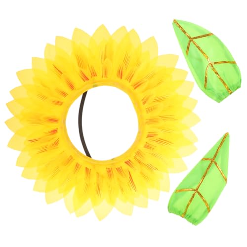 Milisten Lustiges Sonnenblumen Kostüm für Verstellbare Blüten Kopfbedeckung mit Goldumrandeten Handschuhen für Karneval Halloween Tanz und Fasching Milisten Lustiges Sonnenblumen Kostüm für Verstellbare Blüten Kopfbedeckung mit Goldumrandeten Handschuhen für Karneval Halloween Tanz und Fasching von Milisten