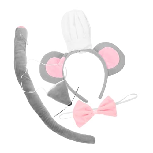 Milisten Mäusekostüm Set für Erwachsene Stirnband Nase Fliege Kostümzubehör für Karneval Halloween Cosplay Events Milisten Mäusekostüm Set für Erwachsene Stirnband Nase Fliege Kostümzubehör für Karneval Halloween Cosplay Events von Milisten