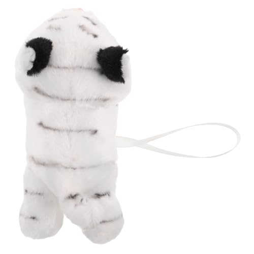 Milisten Magnetpuppe Auf Schulter Ausgestopftes Tierspielzeug Tigerverzierung Tiermodell Kleiner Ausgestopfter Tiger Kreatives Tierornament Tiger Stofftier Masse Spielzeugtiger Weiß Plüsch von Milisten