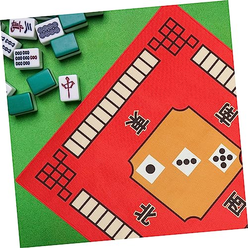 Milisten Mahjong Tischmatte Quadratisch rutschfest mit Klassischem Muster Geräuschdämpfend Latexrückseite Weiches Mikrofaser Material Vielseitig für Karten und Brettspiele für Zuhause und Milisten Mahjong Tischmatte Quadratisch rutschfest mit Klassischem Muster Geräuschdämpfend Latexrückseite Weiches Mikrofaser Material Vielseitig für Karten und Brettspiele für Zuhause und von Milisten
