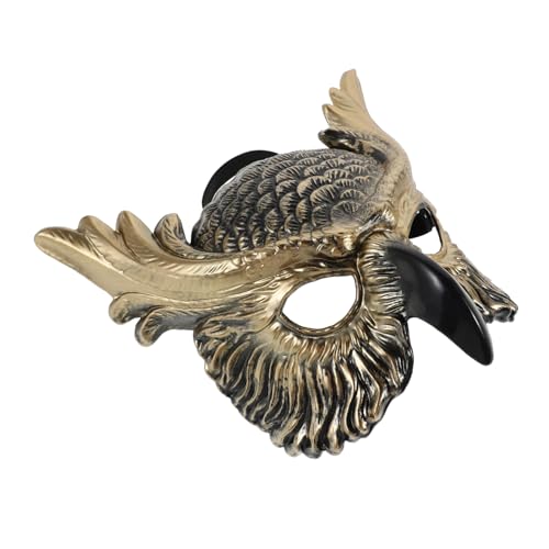 Milisten Maske Katze Eule Leichtes Plastik Tier Halbgesichts-masquerade für Frauen Erwachsene Karneval Halloween Party Kostüm Zubehör von Milisten