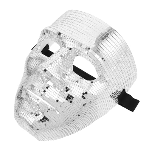 Milisten Masquerade Maske Disco Ball für Männer und Frauen Glitzernde Kostümmaske für Partys Halloween und Nachtclubs Verstellbarer Riemen Leichtes Design Komfortable Passform von Milisten