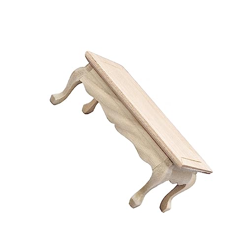 Milisten Maßstab Holz Couchtisch Modell Handgefertigter Vintage Beistelltisch Geeignet als Dekoration für Puppenhaus Zubehör Milisten Maßstab Holz Couchtisch Modell Handgefertigter Vintage Beistelltisch Geeignet als Dekoration für Puppenhaus Zubehör von Milisten
