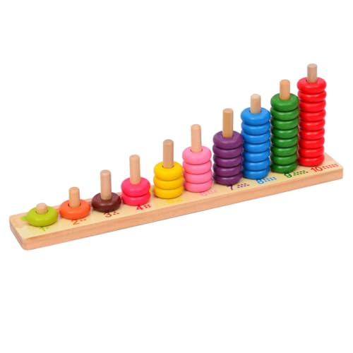Milisten Mathematisches Holzspielzeug für Großes Rechen bauspielzeug Montessori Lernspiel für Addition und Subtraktion Pädagogisch für Frühe und Spielerisches Lernen von Milisten