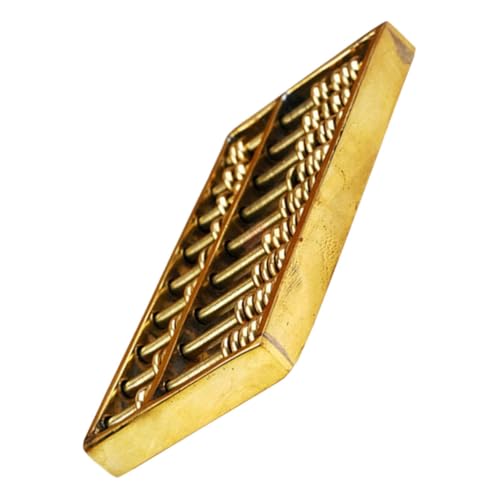 Milisten Messing Mini Dekoratives Rechenbrett Vintage Zählhilfe mit Beweglichen Perlen für Büro Study Feng Shui Ornament Milisten Messing Mini Dekoratives Rechenbrett Vintage Zählhilfe mit Beweglichen Perlen für Büro Study Feng Shui Ornament von Milisten