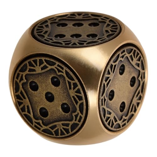Milisten Messing Würfel Handpoliert Vintage Retro Metall Würfel für Brettspiele und Tabletop Spielzubehör Kreative Spielwürfel aus Reinem Messing Milisten Messing Würfel Handpoliert Vintage Retro Metall Würfel für Brettspiele und Tabletop Spielzubehör Kreative Spielwürfel aus Reinem Messing von Milisten
