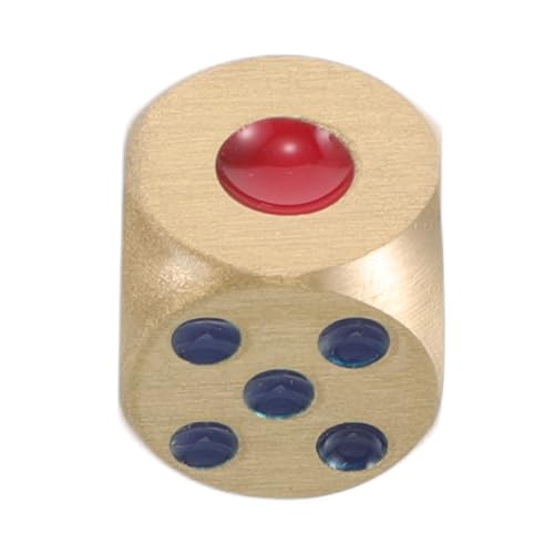 Milisten Messingwürfel Rollenspiel Home -Klassenzimmer DIY Leere winzige für Spiel einzigartige Professionelle Spielwürfel Perle basteln Golden von Milisten