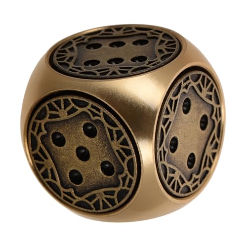 Milisten Messingwürfel Würfelspiel antike Würfel Retro-Würfel Würfel für Brettspiele einzigartige Metallwürfel Kreative Würfel Brettspiel Würfel Zubehör für Brettspiele Golden Milisten Messingwürfel Würfelspiel antike Würfel Retro-Würfel Würfel für Brettspiele einzigartige Metallwürfel Kreative Würfel Brettspiel Würfel Zubehör für Brettspiele Golden von Milisten