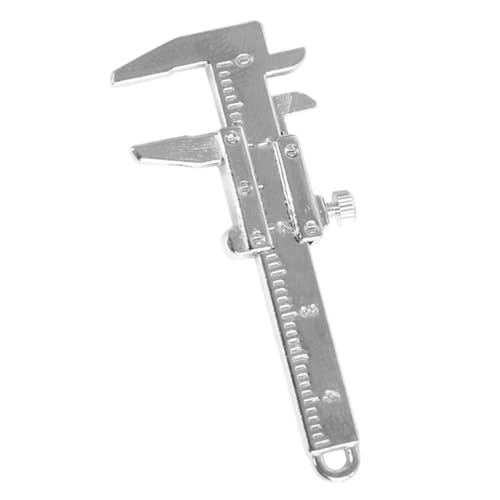 Milisten Messschieber Modell Mini Messschieber Ornament Mini Studienbedarf Mini Messschieber Basteln Miniatur Miniatur Hausdekoration Puppenszene Lineal Aluminiumlegierung von Milisten