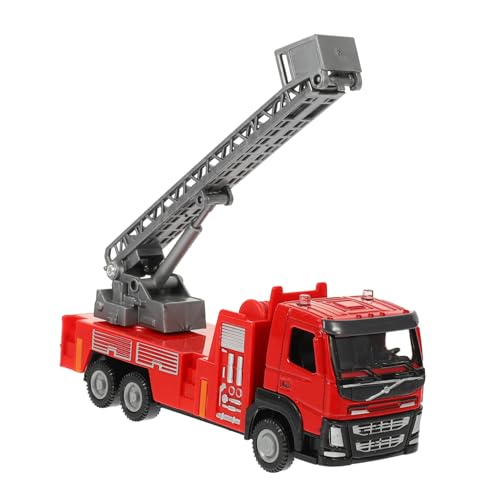 Milisten Feuerwehrauto Spielzeug für Kinder 1:50 Metall Modell Pädagogisches Notfallfahrzeug Farbenfroh Realistisch für Kleinkinder und Vorschulkinder von Milisten