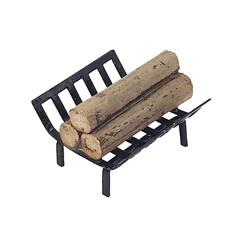 Milisten Mini Brennholzständer Für Puppenhäuser Dekorationen Puppenhaus Mini Brennholzständer Mini Brennholzhalter Modell Kleines Brennholzregal Kleines Brennholzregal von Milisten
