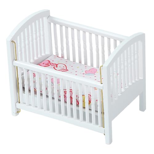 Milisten Mini Cot Miniature Babybett Babybett Rocking Babybett Puppenwiege Puppenbett Weiß Vintage Puppenhausmöbel Miniaturhauszubehör Puppenhauszubehör Puppenhausbett Birke Milisten Mini Cot Miniature Babybett Babybett Rocking Babybett Puppenwiege Puppenbett Weiß Vintage Puppenhausmöbel Miniaturhauszubehör Puppenhauszubehör Puppenhausbett Birke von Milisten