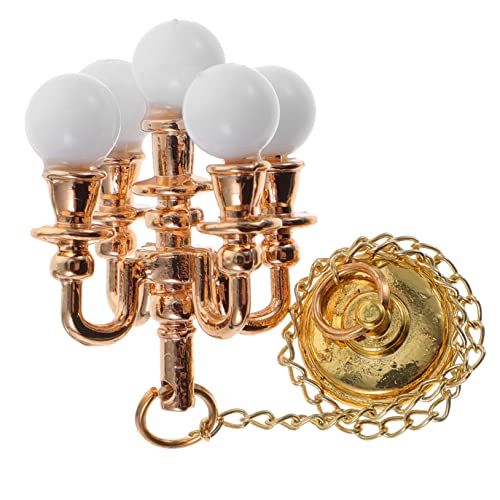 Milisten Mini Deckenlampe Für Puppenhaus Winzige Deckenleuchte Mit Weißem Ball Für Mini House Accessoires Und Diorama Gestaltung von Milisten