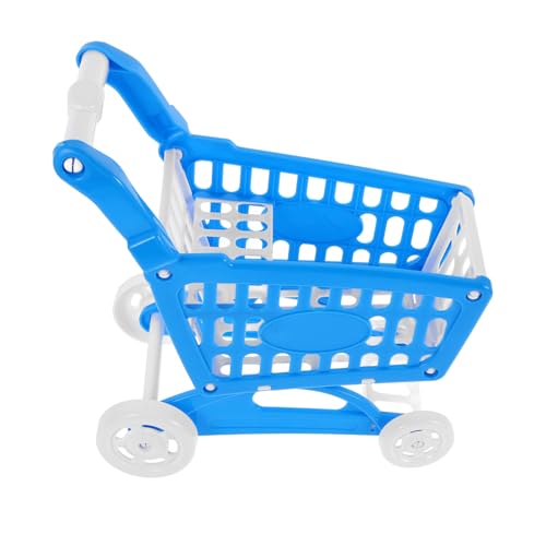 Milisten Mini Einkaufswagen für Kleiner Supermarktwagen aus Einkaufswagen für Fantasievolles Aufbewahrung für Schreibtisch Fördert Soziale und Lebenskompetenzen von Milisten