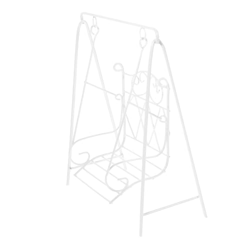 Milisten 1stück Miniatur Swing Ornament Für Puppenhaus DIY Garten Dekoration Mini Haus Zubehör Lustiges Kinderspielzeug Realistische -schaukel Für Miniatur-szenen von Milisten