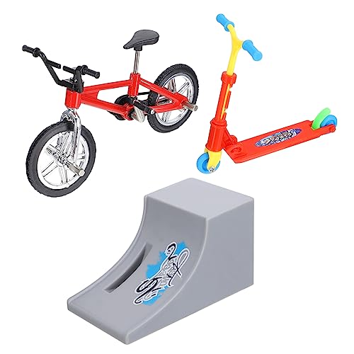 Milisten Mini Finger Scooter Set Leichtes Tragbares Fingersportspielzeug aus Robustem und Fördert Fingerfertigkeit und Koordination für Schreibtisch und Freizeitspaß von Milisten