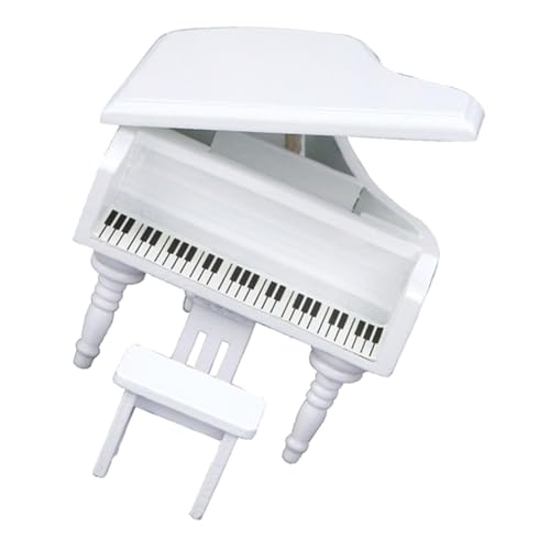 Milisten Mini-Klavier Miniatur-Klavierornament tun so, als würden sie Klavier Mini- -Klavierdekor aus Holz puppenhaus Klavier Dekoration Puppenhauszubehör hölzern Weiß Milisten Mini-Klavier Miniatur-Klavierornament tun so, als würden sie Klavier Mini- -Klavierdekor aus Holz puppenhaus Klavier Dekoration Puppenhauszubehör hölzern Weiß von Milisten