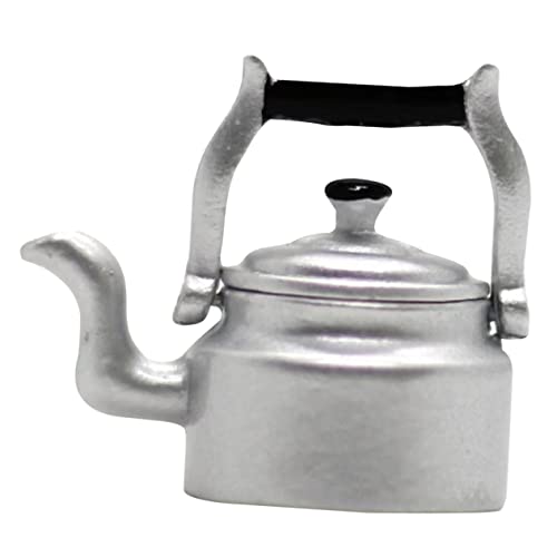 Milisten Mini -Küchenutensilien für Miniatur Wasserkocher Ornament kleine Wasserkocher lebensechter Wassertopf Mini-Teekannen Kleiner Wasserkocher Mini-Wassertopf Mini-Topf Metall Silber Milisten Mini -Küchenutensilien für Miniatur Wasserkocher Ornament kleine Wasserkocher lebensechter Wassertopf Mini-Teekannen Kleiner Wasserkocher Mini-Wassertopf Mini-Topf Metall Silber von Milisten