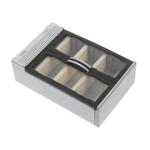 Milisten Mini-Kühlschrank-Modell Puppenhaus Retro Dekoration winzig Rosa gefrierschrank Mini-Ornamente zum Basteln Miniaturgerät Fotografie-Modell-Kühlschrank Plastik Silver von Milisten