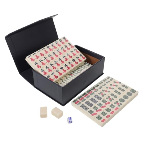 Milisten Mini Mahjong Set Melamin Spielsteine Tragbar Leicht Kompakt Für Reisen Camping Und Kleine Räume Wie Wohnheime Familienfeiern Und Outdoor Unterhaltung von Milisten