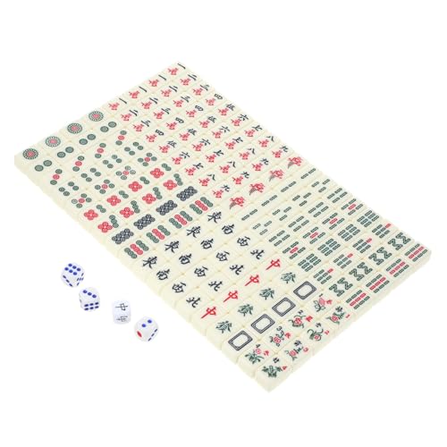Milisten Mini Mahjong Set Tragbares Mahjong Spielset mit Würfeln für Partys und Unterwegs mit Mini Mahjongsteinen und Zubehör für Gesellige Anlässe von Milisten