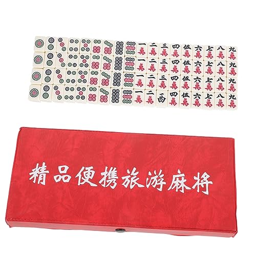 Milisten Mini Mahjong Set Tragbares Reise Mahjong Spiel Kompaktes Spiel für Party Camping Familie und Outdoor mit Klarer Musterung und Glatter Oberfläche Milisten Mini Mahjong Set Tragbares Reise Mahjong Spiel Kompaktes Spiel für Party Camping Familie und Outdoor mit Klarer Musterung und Glatter Oberfläche von Milisten