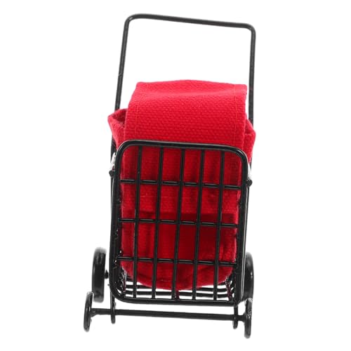 Milisten Mini Metall Einkaufswagen für Puppenhaus Zubehör Schwarzer Miniatur Supermarkt Einkaufswagen mit Rädern für Rollenspiele und Puppenhaus Dekoration Milisten Mini Metall Einkaufswagen für Puppenhaus Zubehör Schwarzer Miniatur Supermarkt Einkaufswagen mit Rädern für Rollenspiele und Puppenhaus Dekoration von Milisten