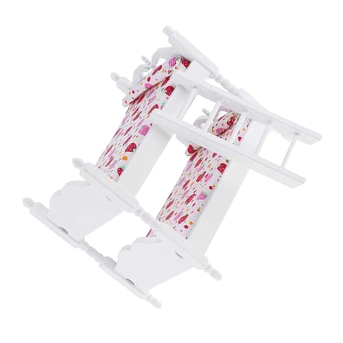 Milisten Mini-Möbelmodell kinderzimmer zubehör für stockbett bunk Bed Toys for Puppenhausmöbel Kinderspielzeug Etagenbett Modell Miniaturbett Birke Rosa Milisten Mini-Möbelmodell kinderzimmer zubehör für stockbett bunk Bed Toys for Puppenhausmöbel Kinderspielzeug Etagenbett Modell Miniaturbett Birke Rosa von Milisten