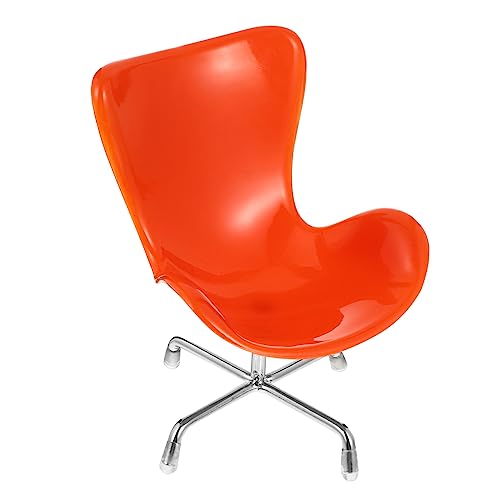 Milisten Miniatur Chair Für Puppenhäuser Kreative Spielzeug Deko Orange Simulierte Armchair Für Mini House Fördert Vorstellungskraft Und Geschicklichkeit von Milisten