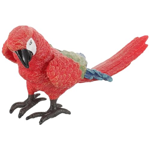 Milisten Mini Papagei Modell Lebensechte Papagei Figur für Garten Dekoration Künstliche Vogelstatue für Miniaturgärten Farbenfrohes Design von Milisten