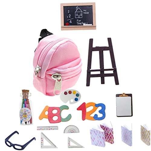 Milisten Mini Puppen Schulranzen Set Detailgetreue Miniatur Schulbedarf Robustes Puppenzubehör für Puppenhaus Dekoration Handliches Mini Rucksack Verarbeitet Vielseitig Einsetzbar Milisten Mini Puppen Schulranzen Set Detailgetreue Miniatur Schulbedarf Robustes Puppenzubehör für Puppenhaus Dekoration Handliches Mini Rucksack Verarbeitet Vielseitig Einsetzbar von Milisten
