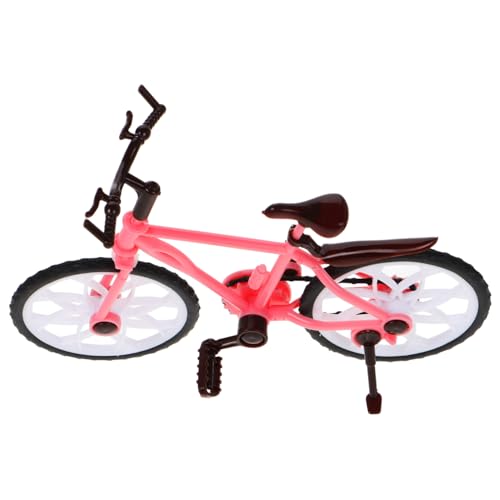 Milisten Mini Rennrad Vintage Fahrrad Modell Kinderfreundliches Finger Bike mit Sicherem Material Kreatives DIY Dirt Bike Puppenhaus Zubehör Geburtstagsdeko von Milisten