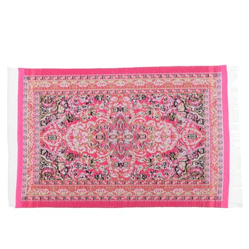 Milisten Mini-Teppich Miniatur-Vintage-Webteppich Bereich Teppich Teppich teppiche Zubehör für Puppenhäuser Mini-Fußmatte Vintage-Teppich Polyester Milisten Mini-Teppich Miniatur-Vintage-Webteppich Bereich Teppich Teppich teppiche Zubehör für Puppenhäuser Mini-Fußmatte Vintage-Teppich Polyester von Milisten