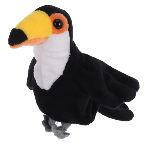 Milisten Mini Vogel Fingerpuppe Kinderpuppen Puppentheater Für Kleinkind Handpuppen Handpuppenspielzeug Tierpuppen Für Erwachsene Handpuppen Für Handfingerpuppen Schwarzer Plüsch von Milisten