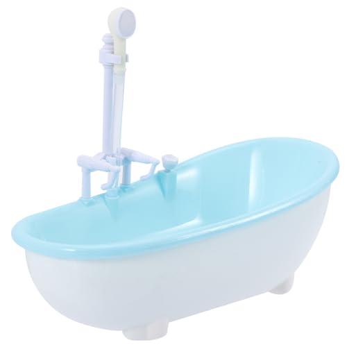 Milisten Mini -Wasserstrahlbad für Babypuppen Sprühwasserspielzeug Mini-Puppenbadewanne Puppenhaus-Badezimmer-Requisiten Schaumbad Plastik Sky-Blue Milisten Mini -Wasserstrahlbad für Babypuppen Sprühwasserspielzeug Mini-Puppenbadewanne Puppenhaus-Badezimmer-Requisiten Schaumbad Plastik Sky-Blue von Milisten