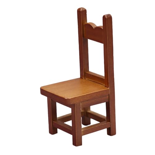 Milisten Mini-möbelstuhl Mini- Miniaturspielzeug Miniaturmodell Mini-holzstuhl Minimöbel Aus Holz Entzückendes Mini-möbelmodell Miniaturmöbel Kleines Hausdekor Mini Möbel Hölzern von Milisten