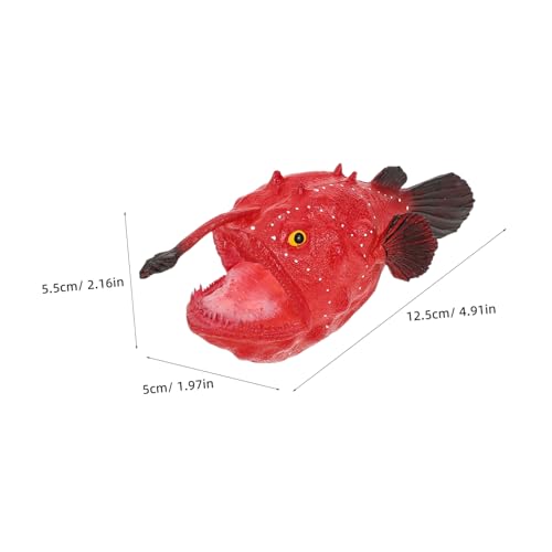 Milisten Miniatur Anglerfisch Figurine aus Robustem Kunststoff Realistische Kleine Meeresbewohner für Lernspiele Themenpartys und Bildungsprojekte im Klassenzimmer Milisten Miniatur Anglerfisch Figurine aus Robustem Kunststoff Realistische Kleine Meeresbewohner für Lernspiele Themenpartys und Bildungsprojekte im Klassenzimmer von Milisten