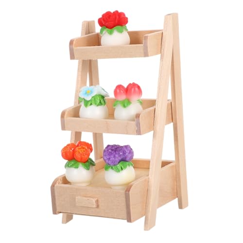 Milisten Miniaturblumen Für Puppenhäuser Künstliche Minipflanzen Aus Harz Kleine Blumentöpfe Zum Basteln Minitopfpflanze Für Puppenhaus-Dekoration Miniaturblumendekor Für Feengärten von Milisten